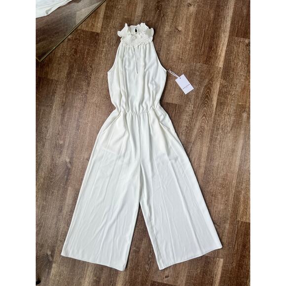 Amanda Uprichard Pants - NWT Amanda Uprichard White Bridal Jumpsuit
